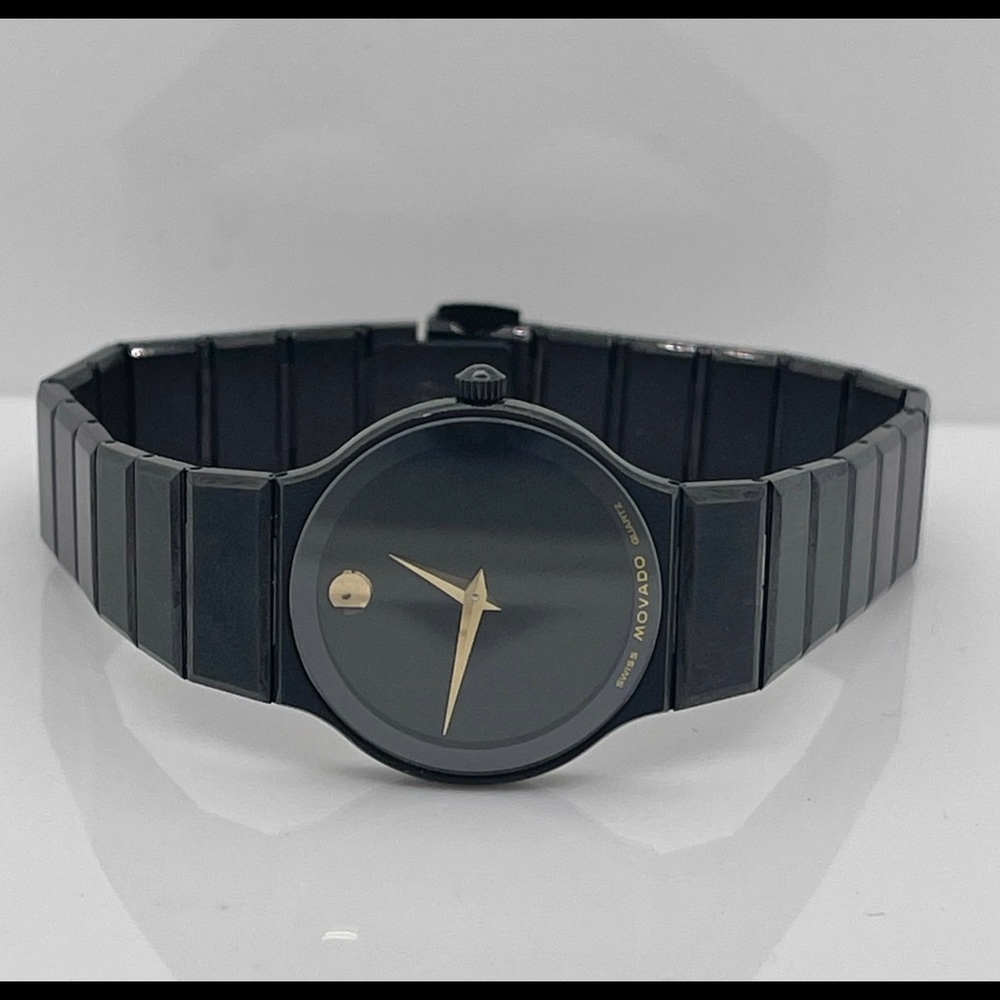 Movado Ladies Black Dial Bracelet Watch 8440881A